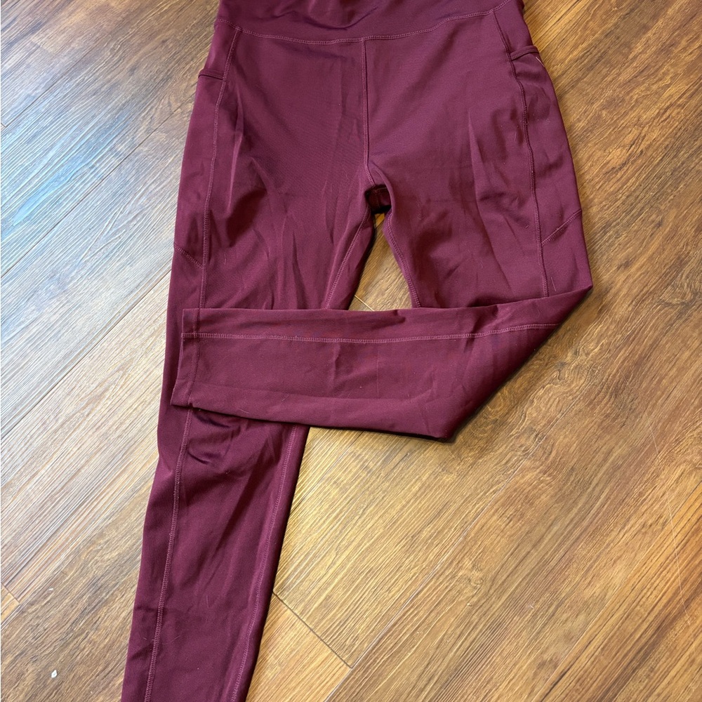 POP Fit Burgundy Leggings